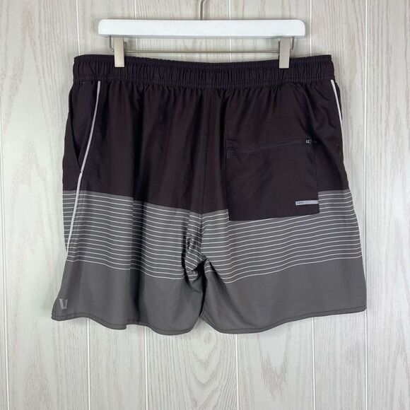 Vuori Trail Running Shorts Men’s XXL Striped Liner Anti-Odor - Picture 3 of 8